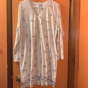 Liz Claiborne Company VILLAGER Floral Nightgown Size L